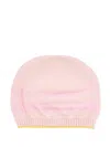 Gensami Stripe-detail Beanie In Pink