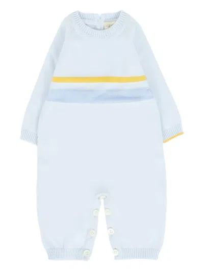 Gensami Babies' Striped Romper In Blue