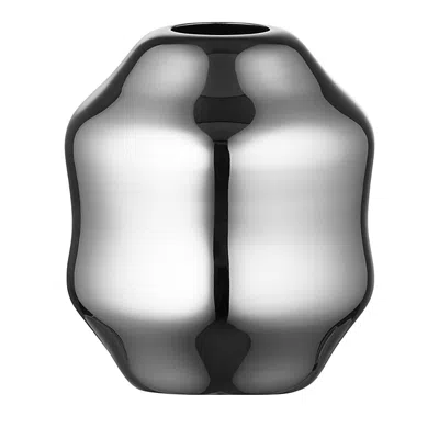 Gense Dorotea Small Steel Vase In Silver