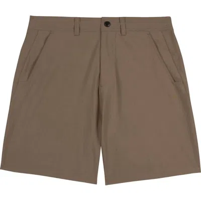 Genteal Men's Dockside Performance Short In Khaki In Brown