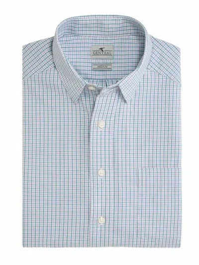 Genteal Men's Gilpin Royal Oxford Sport Shirt In Wisteria In Blue