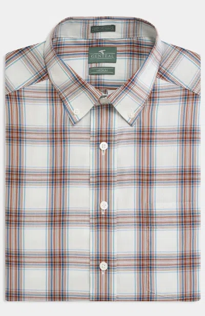 Genteal Men's Kirkwood Softtouch Sport Shirt In Copper In Red
