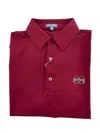 Genteal Men's Msu Performance Polo In Maroon In Multi