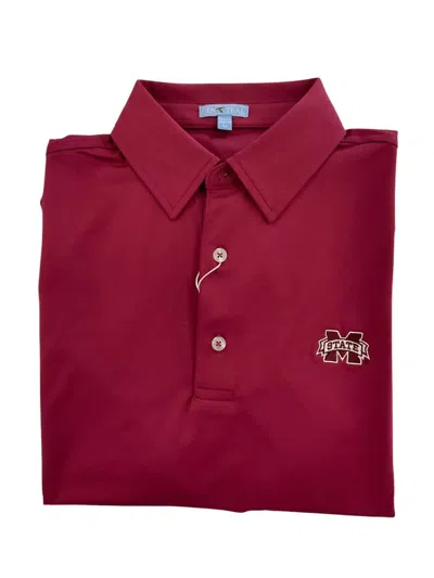 Genteal Men's Msu Performance Polo In Maroon In Multi