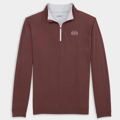 Genteal Men's Msu Venture Quarter Zip Top In Maroon In Multi