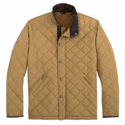 Genteal Men's Northpoint Quilted Coat In Pecan In Brown