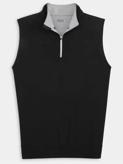 Genteal Men's Venture Performance Quarter Zip Vest In Black