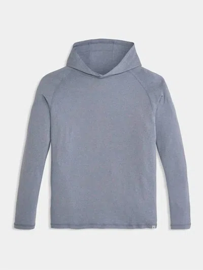 Genteal Men's Wander Long Sleeve Hoodie In Bluestone In Animal Print