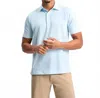 Genteal Printed Performance Polo In Stellar Golf In Blue