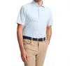 Genteal Printed Performance Polo In Stellar Golf In Blue