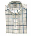 Genteal Windowpane Sport Shirt In Sky Blue In Neutral