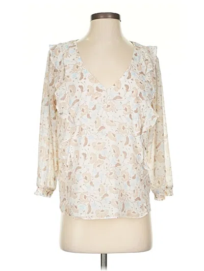 Pre-owned Gentle Fawn 3/4 Sleeve Blouse In Ivory