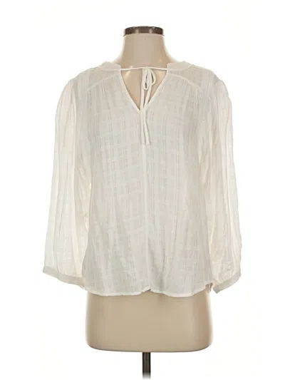 Pre-owned Gentle Fawn 3/4 Sleeve Blouse In White