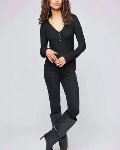 Gentle Fawn Abigail Long Sleeve Top In Black