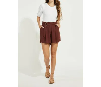 Gentle Fawn Alpha Short In Mahogany In White