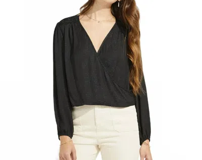 Gentle Fawn Aria V Neck Blouse In Black