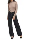 Gentle Fawn Arlen Ribbed Knit Top In Cobblestone In Black