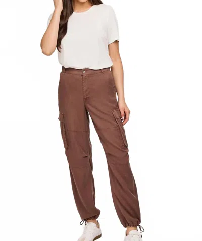 Gentle Fawn Avery Mid Rise Pants In Brunette In Black