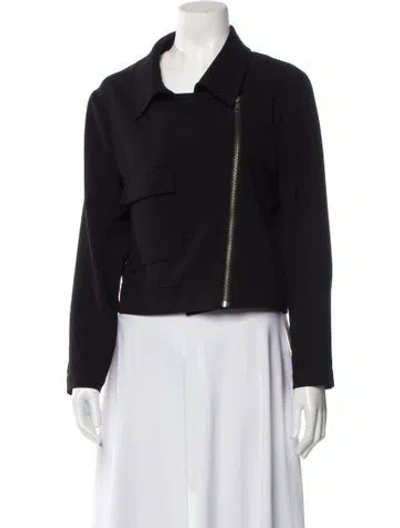 Pre-owned Gentle Fawn Biker Jacket In Black