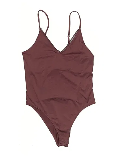 Pre-owned Gentle Fawn Bodysuit In Burgundy