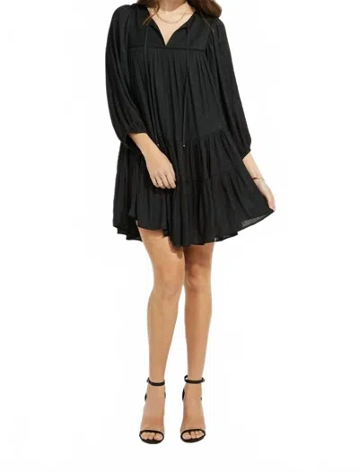 Gentle Fawn Cadence Flowy Print Dress In Black