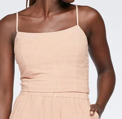 Gentle Fawn Cami Crop Top In Pecan In Beige