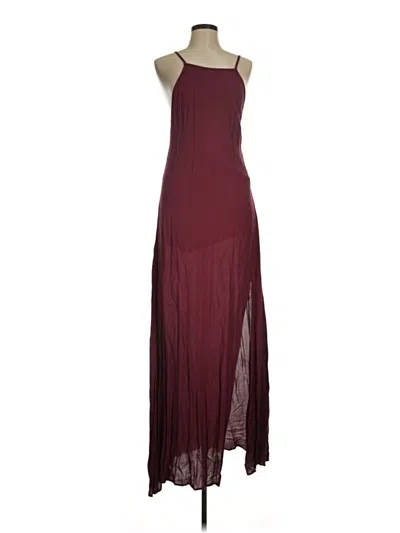 Pre-owned Gentle Fawn Casual Dress In Burgundy
