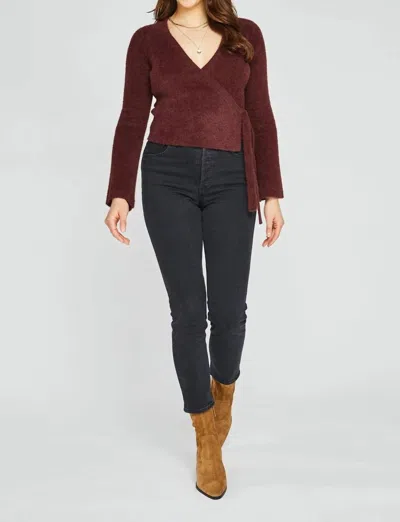 Gentle Fawn Daytona Pullover Top In Rum In Red