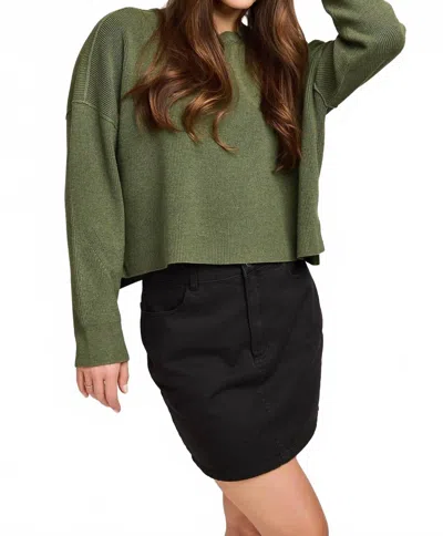 Gentle Fawn Echo Pullover Sweater In Heather Ivy In Green