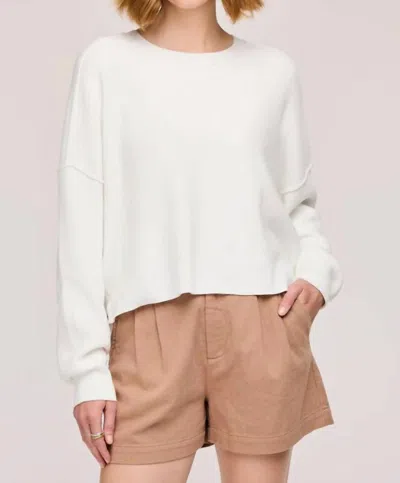 Gentle Fawn Echo Pullover Sweater In White