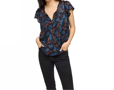 Gentle Fawn Frida Blouse In Indigo Floral In Blue