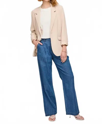 Gentle Fawn Hawthorne Long Sleeve Blazer In Bone In Brown