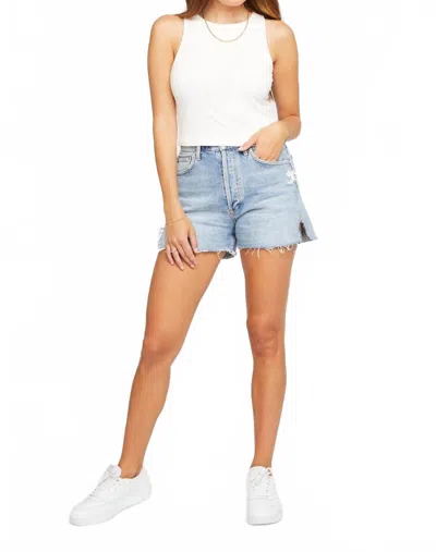 Gentle Fawn High Neck Cropped Tank Top In White