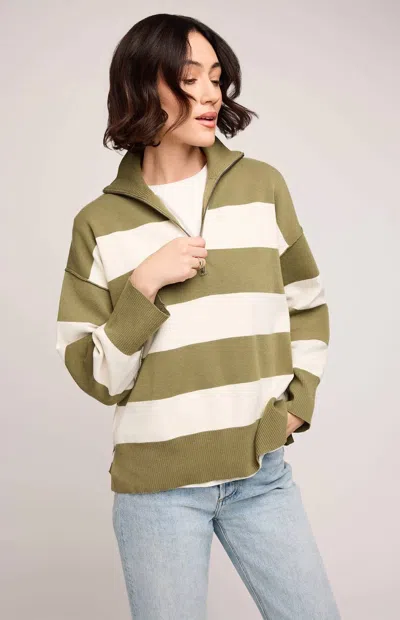 Gentle Fawn Idris Striped Sweater In Green