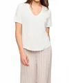 Gentle Fawn Lewis Top In White In White