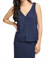 Gentle Fawn Jules Tank In Navy In Blue