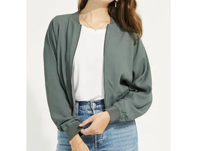 Gentle Fawn Julian Bomber Jacket In Balsam Green