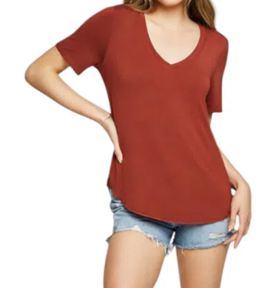Gentle Fawn Lewis Top In Chili In Pink