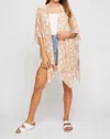 Gentle Fawn Lightweight Cover-up In Ginger Floral In Multi
