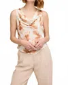 Gentle Fawn Lillian Satin Tank In Sienna Petal In Green