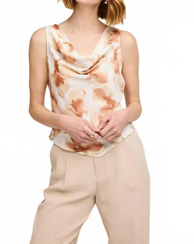 Gentle Fawn Lillian Satin Tank In Sienna Petal In Green