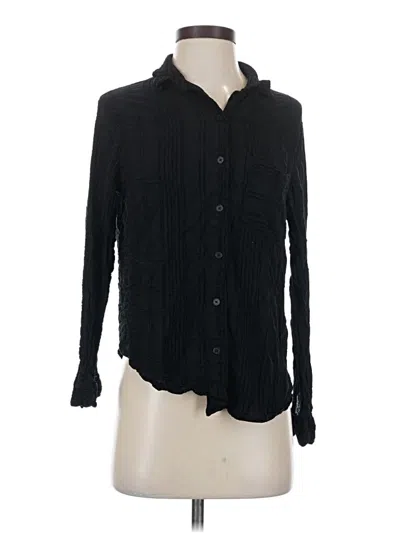 Pre-owned Gentle Fawn Long Sleeve Blouse In Black