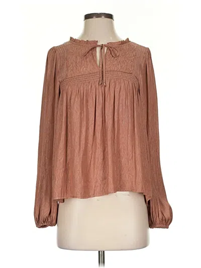 Gentle Fawn Long Sleeve Blouse In Brown