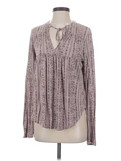 Pre-owned Gentle Fawn Long Sleeve Blouse In Pink