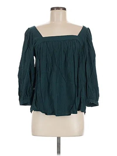 Gentle Fawn Long Sleeve Blouse In Teal