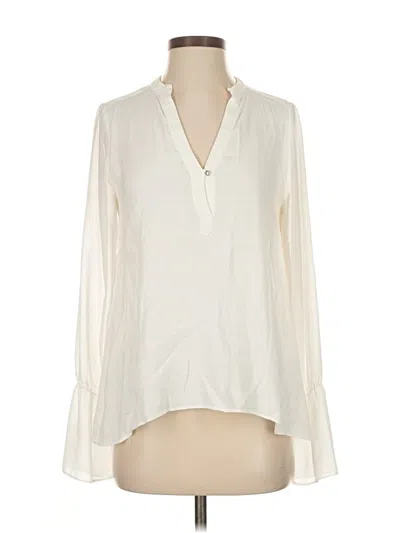 Pre-owned Gentle Fawn Long Sleeve Blouse In White