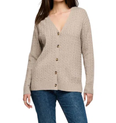 Gentle Fawn Lucia Button Up Cardigan In Heather Taupe In Neutral