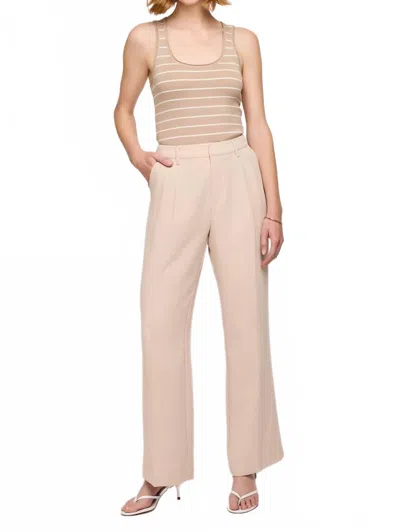 Gentle Fawn Luna Straight Leg Trousers In Bone In Brown