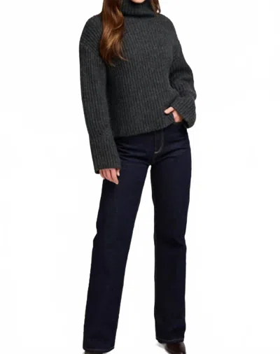 Gentle Fawn Marlow Turtleneck Sweater In Heather Charcoal In Gray