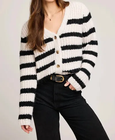 Gentle Fawn Melanie Sweater In Black/ White In Multi